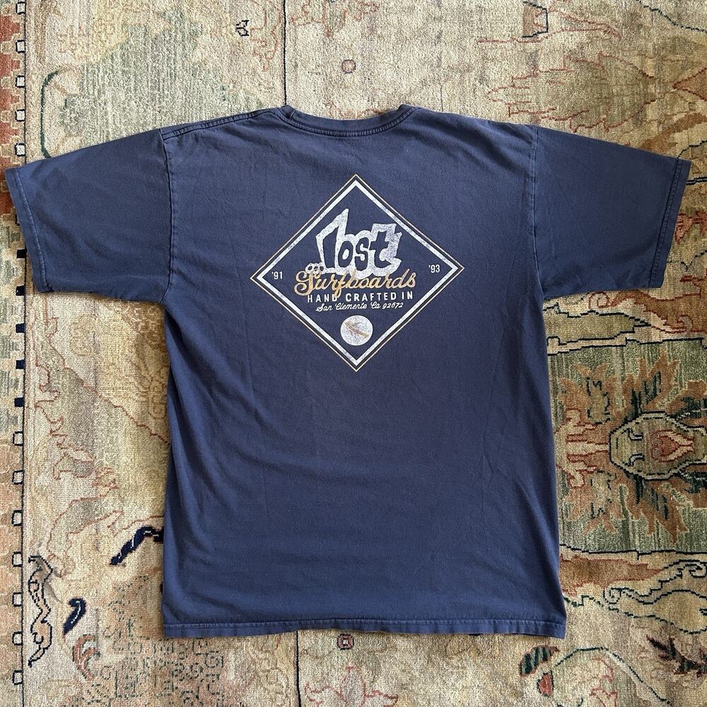 Lost Surfboards T-shirt Men's Size L Gray